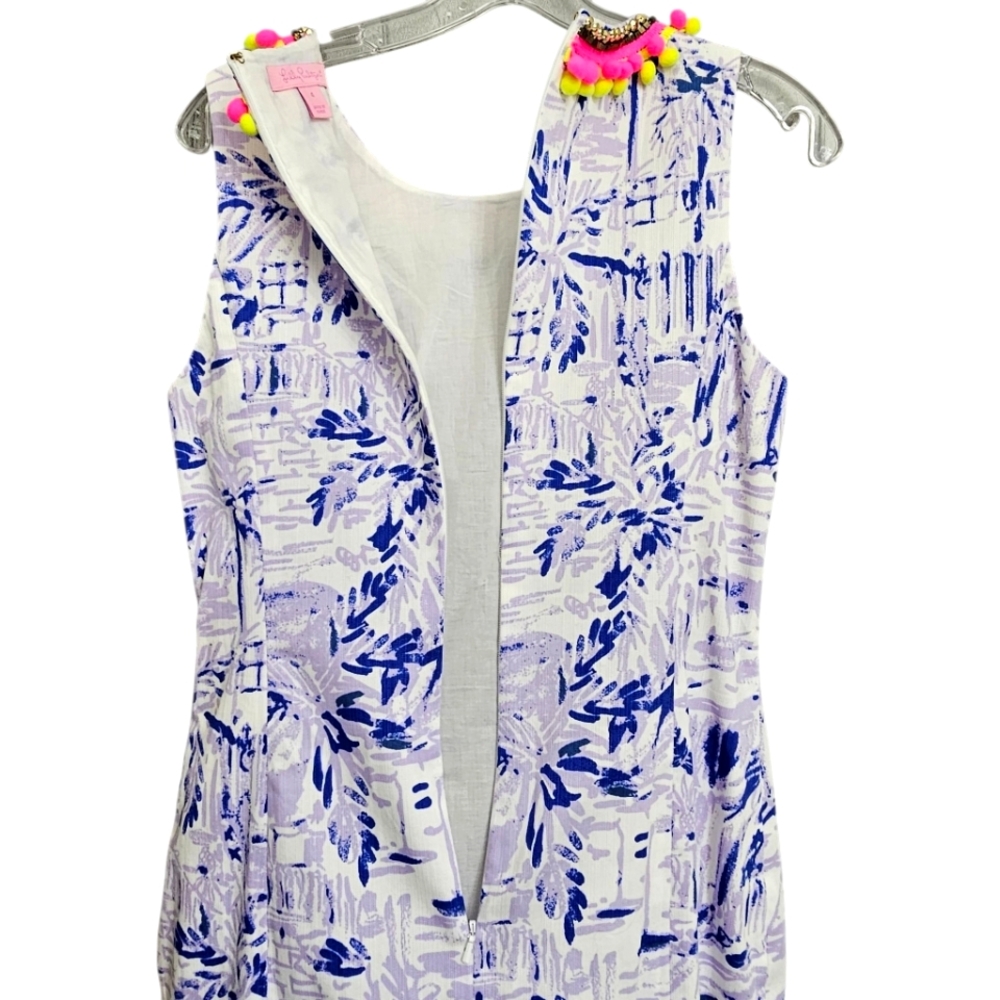 Nwot Lilly Pulitzer Mila Lilac Verban Rock The Dock Sleeveless Resort Dress - Picture 13 of 16